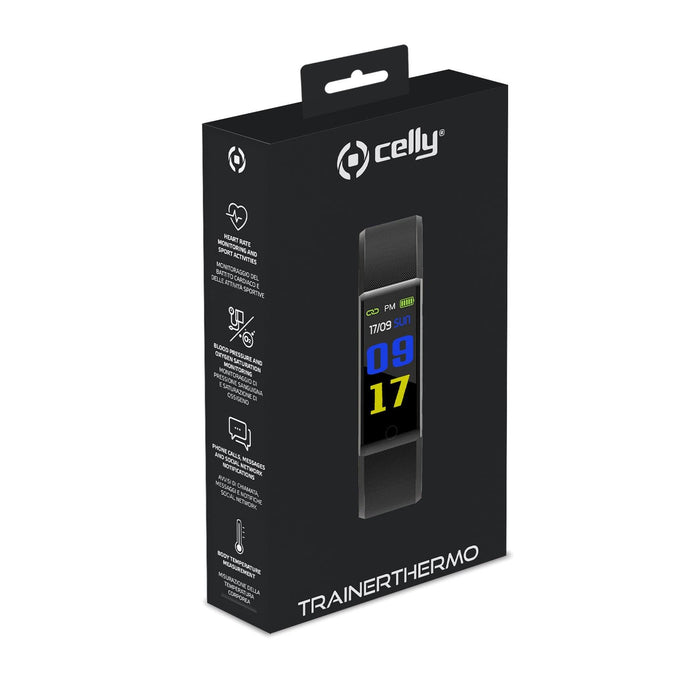 EAN 8021735193357 - Celly TRAINERTHERMOBK Relojes inteligentes y deportivos 2,44 cm (0.96") LCD Digital Negro imagen 6