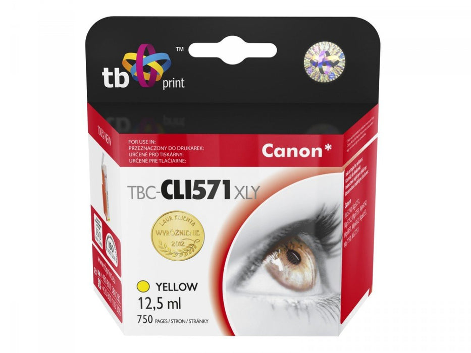 EAN 5901500505796 - TB Print TBC-CLI571XLY cartucho de tinta 1 pieza(s) Amarillo imagen 1