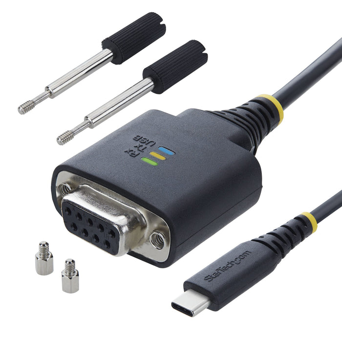 EAN 65030916141 - StarTech.com 1P6FFCN-USB-C-SERIAL cable de serie Negro USB Tipo C RS-232 imagen 6
