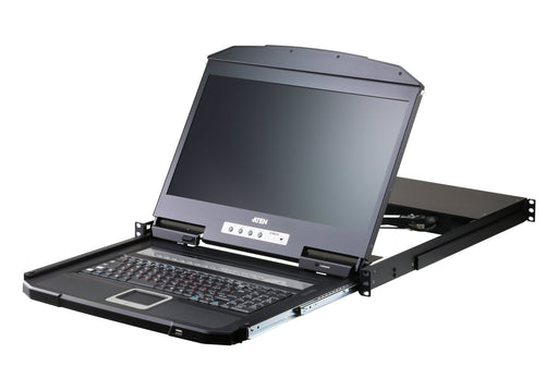 EAN 4710469343735 - ATEN CL3116NX consola de rack 47 cm (18.5") 1366 x 768 Pixeles Metal, Plástico Negro 1U imagen 1
