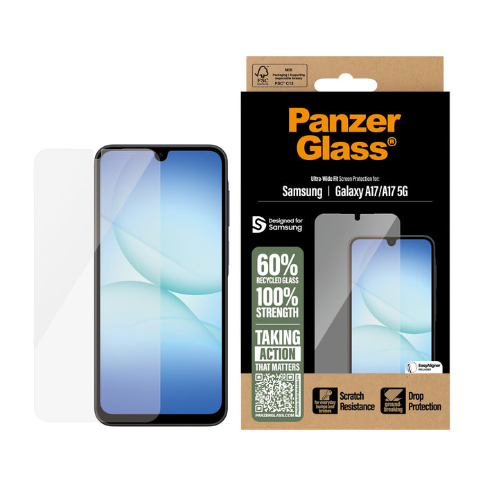 EAN 5715685031595 - PanzerGlass ® Screen Protector Samsung Galaxy A17 | A17 5G | Ultra-Wide Fit w. EasyAligner Protector de p imagen 2