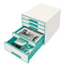 EAN 4002432115440 - Leitz Wow Cube organizador para cajón de escritorio Plástico Turquesa, Blanco imagen 2