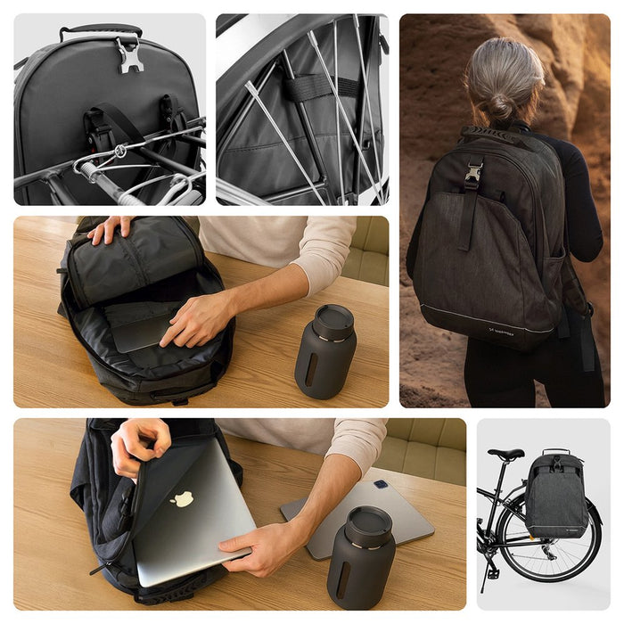 EAN 5907769301360 - Wozinsky WBB33BK Sillín Alforja para bicicleta 40 L Poliéster Negro imagen 3