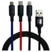 EAN 8436586740665 - SUBBLIM SUB-CAB-3IN101 cable USB USB 3.2 Gen 1 (3.1 Gen 1) 1 m USB A USB C/Micro-USB B/Lightning Negro, A imagen 1