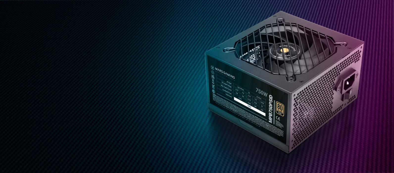 EAN 8435693115908 - Mars Gaming MPB750PSID unidad de fuente de alimentación 750 W 24-pin ATX ATX Negro imagen 8