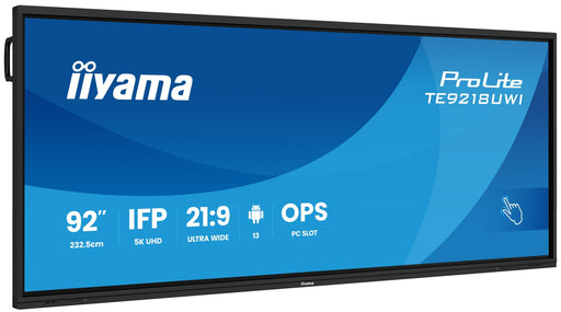 EAN 4948570124305 - iiyama TE9218UWI-B1AG pantalla de señalización Panel plano interactivo 2,32 m (91.5") LED Wifi 500 cd / m imagen 2