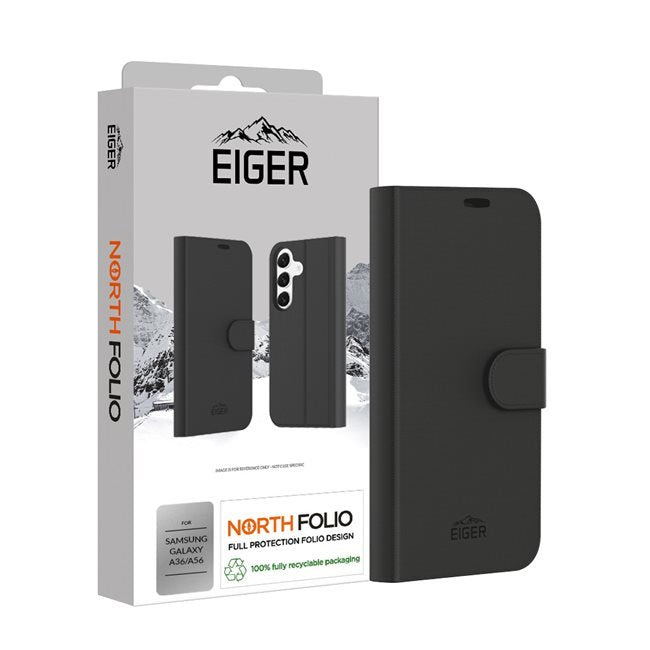 EAN 5055821780117 - EIGER EGCA00723 funda para teléfono móvil 17 cm (6.7") Funda cartera Negro imagen 2
