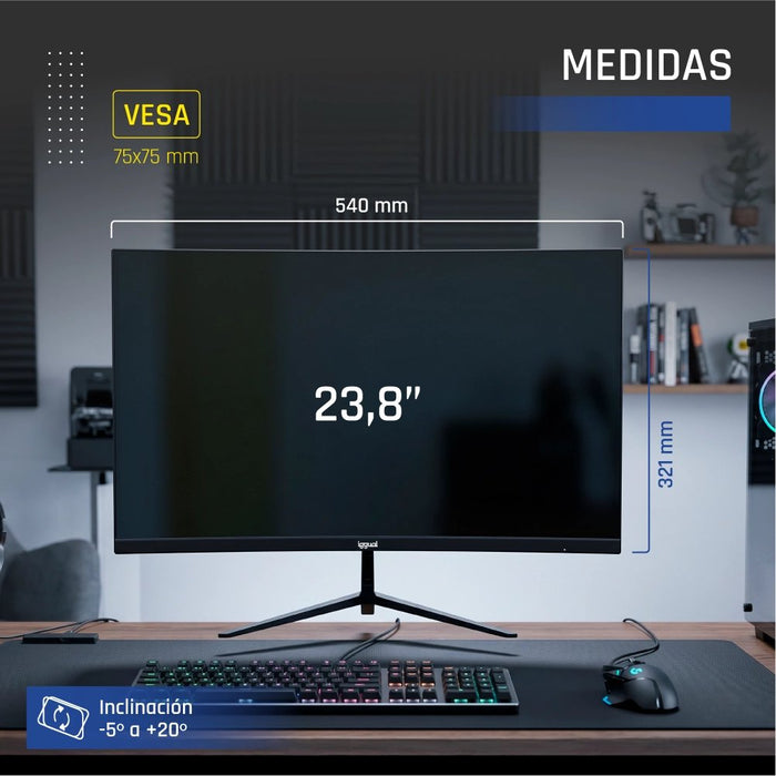 EAN 8435364319413 - iggual ML24S pantalla para PC 60,5 cm (23.8") 1920 x 1080 Pixeles Full HD LED Negro imagen 14