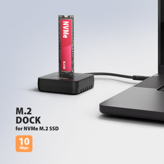 EAN 8595247909534 - Axagon ADSA-M2C11L base de conexión para disco duro USB 3.2 Gen 2 (3.1 Gen 2) Type-C Negro imagen 2