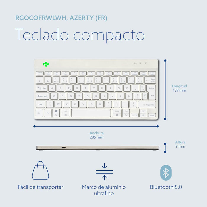 EAN 8719274492047 - R-Go Tools RGOCOFRWLWH teclado Oficina Francés imagen 15