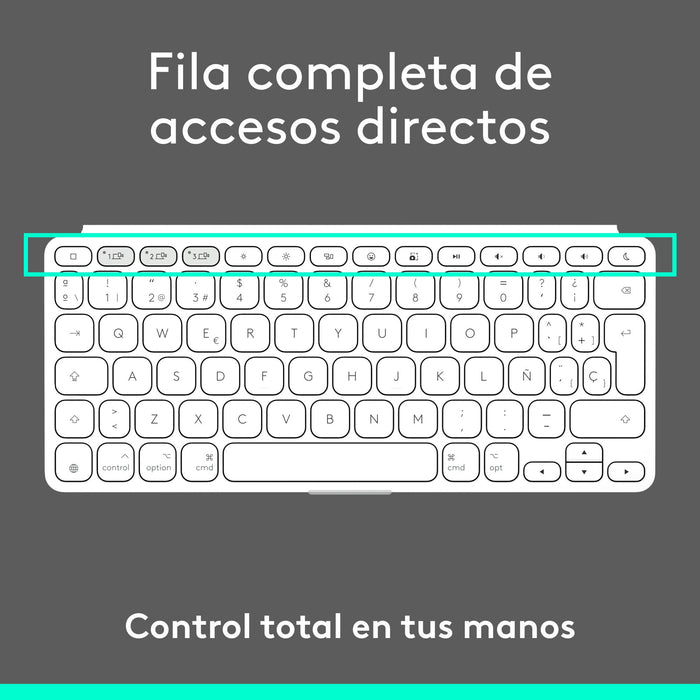 EAN 5099206126152 - Logitech 920-013011 teclado para móvil Español Bluetooth Gris, Blanco imagen 9