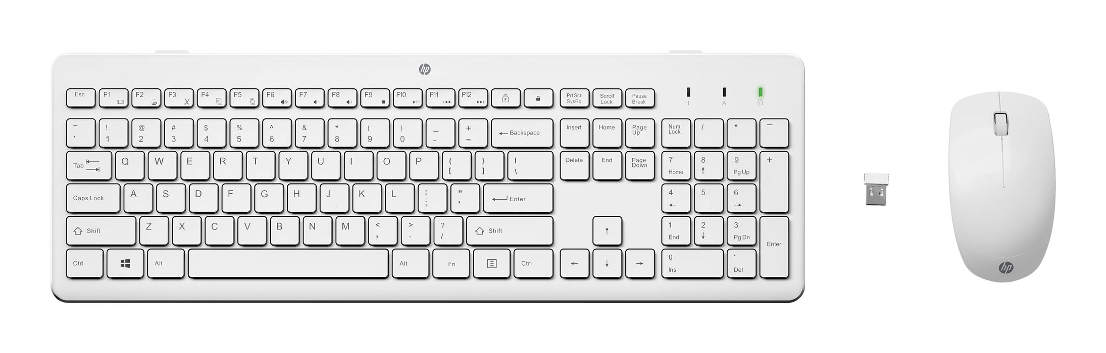 EAN 0195908430872 - HP 230 Wireless Mouse and Keyboard Combo White teclado Ratón incluido RF inalámbrico Blanco imagen 1