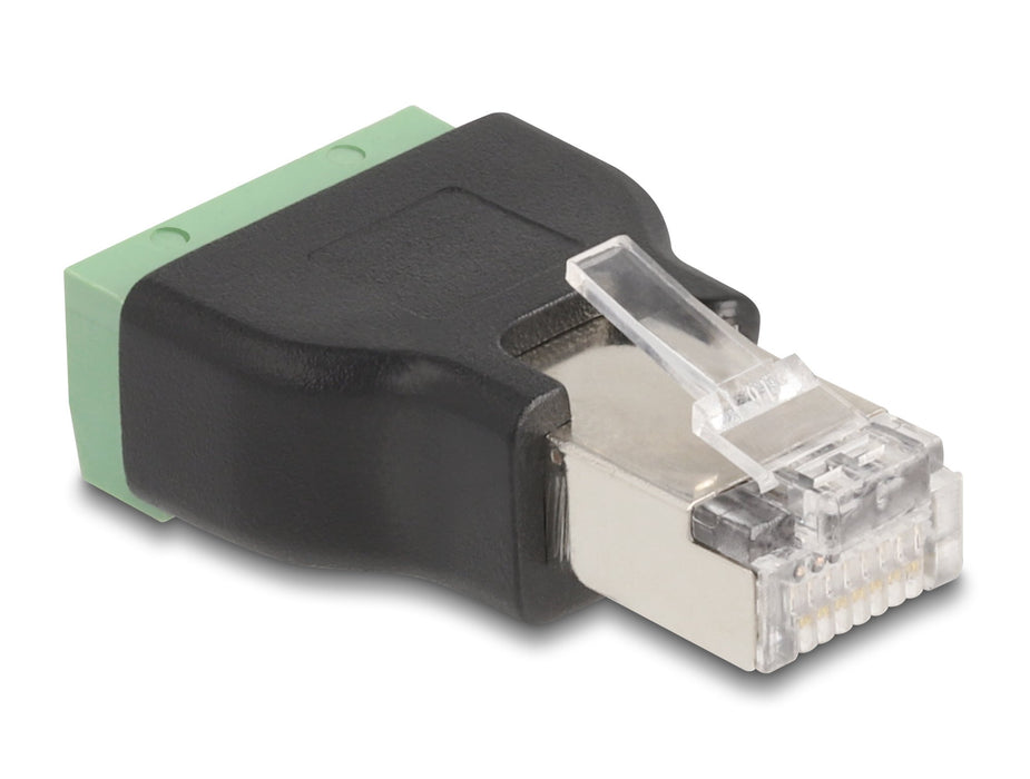 EAN 4043619666034 - DeLOCK 66603 cambiador de género para cable RJ45 4 pin terminal block Negro, Verde imagen 1