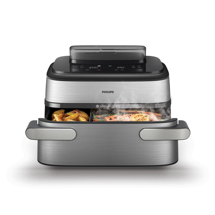 EAN 8720389077661 - Philips 5000 series NA565/02 freidora Doble 9,5 L Independiente 2750 W Freidora de aire caliente Negro, P imagen 1