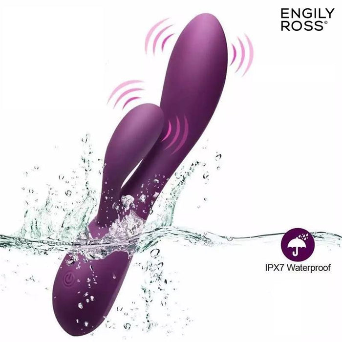 Bacall 2.0 Vibrador Silicona Liquida Inyectada Doble Motor Usb Púrpura