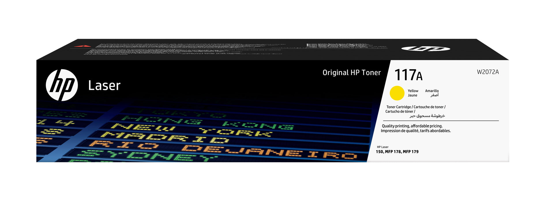 EAN 0193424172825 - HP 117A Yellow Original Laser Toner Cartridge cartucho de tóner 1 pieza(s) imagen 1