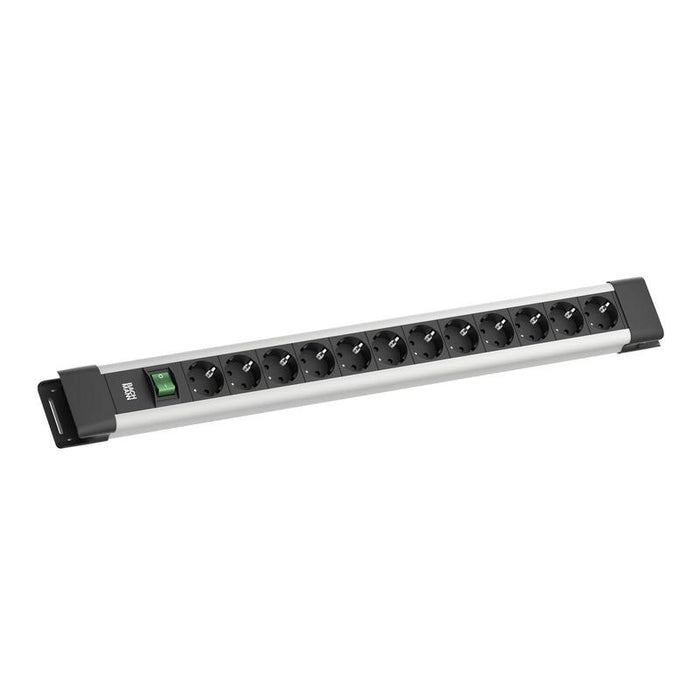 Bachmann Connectus 12xcee7 3, 1x Interruptor 2,0m Cee7 7 Gris