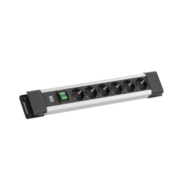 Bachmann Connectus 6xcee7 3, 1xschalter 2,0m Cee7 7 Grau