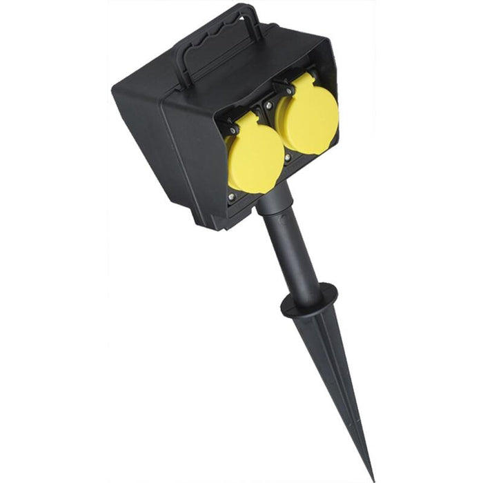 Bachmann Gartensteckdose 2x Mit Erdspies