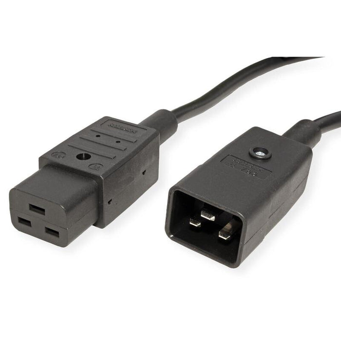 Bachmann Netzcable Iec320 C19-C20 16a 250v Kaltgerteanschluss Schwarz 2m