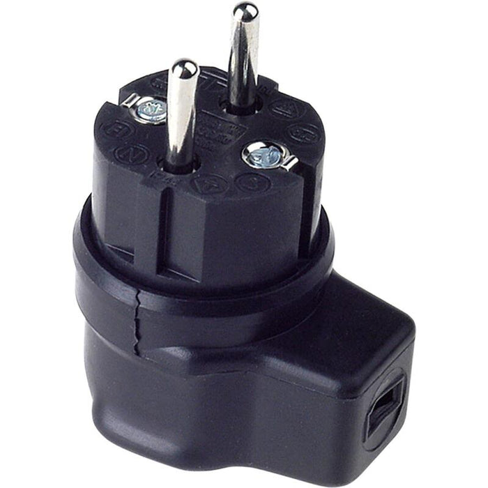Bachmann Vollgummi Winkelstecker Ip44 Schwarz