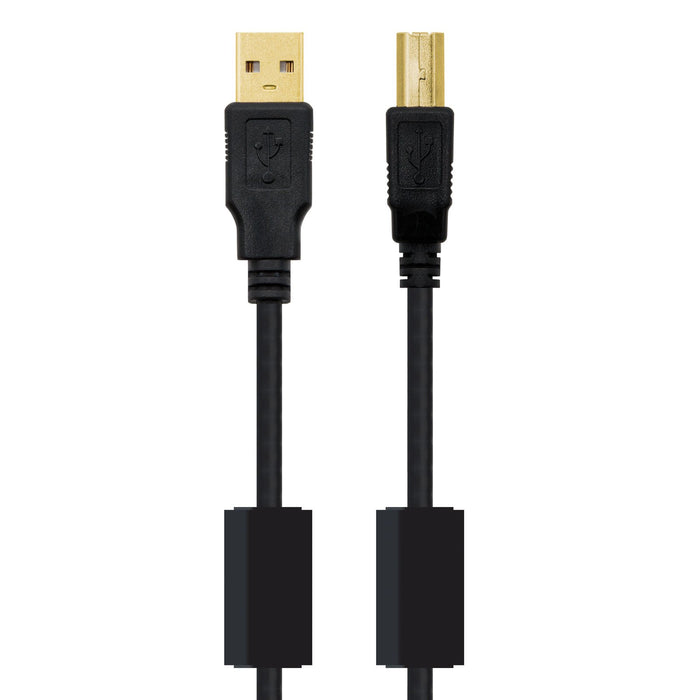 EAN 8433281004450 - Nanocable 10.01.1203 cable USB USB 2.0 3 m USB A USB B Negro imagen 2