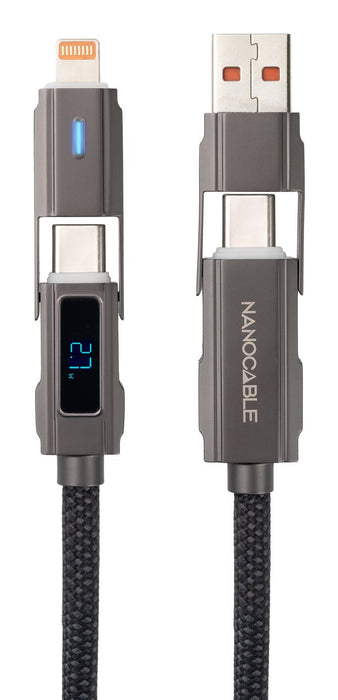 EAN 8433281017269 - Nanocable 10.01.2501 cable USB 1 m USB A/USB C USB C/Lightning Negro imagen 1