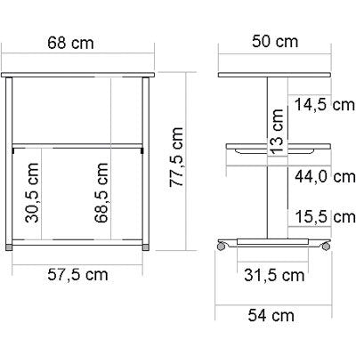 EAN 7611990120758 - ROLINE Printer Table imagen 2