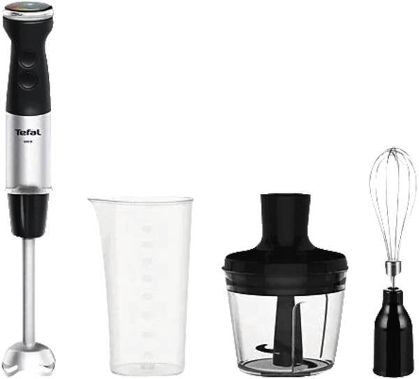 EAN 3016667291795 - Tefal HB6738CH licuadora Batidora de inmersión 1000 W Acero inoxidable, Negro imagen 1
