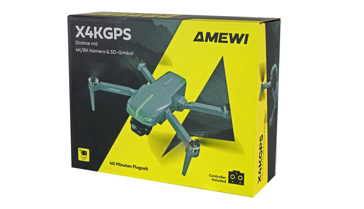 EAN 4262500344145 - Amewi X4KGPS 4 rotores Cuadricóptero 3000 mAh Gris imagen 2