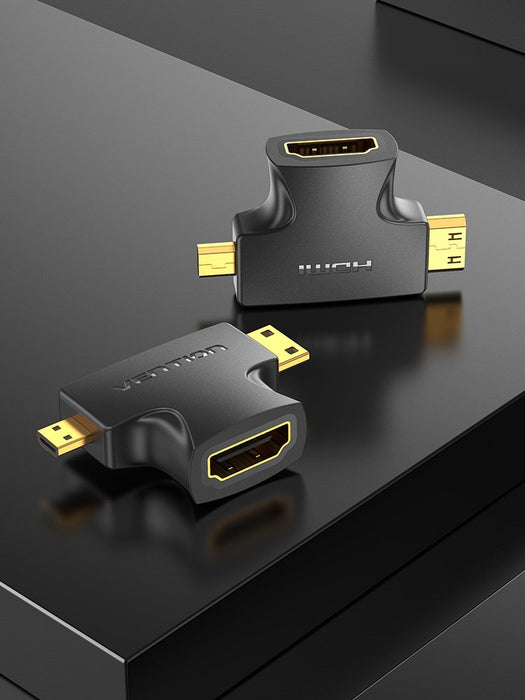 EAN 6922794748064 - Vention AGFB0 cambiador de género para cable Mini HDMI, Micro HDMI Negro imagen 4