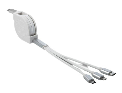 EAN 4043619858446 - DeLOCK 85844 cable USB USB 2.0 0,98 m USB C USB C/Micro-USB B/Lightning Plata, Blanco imagen 1