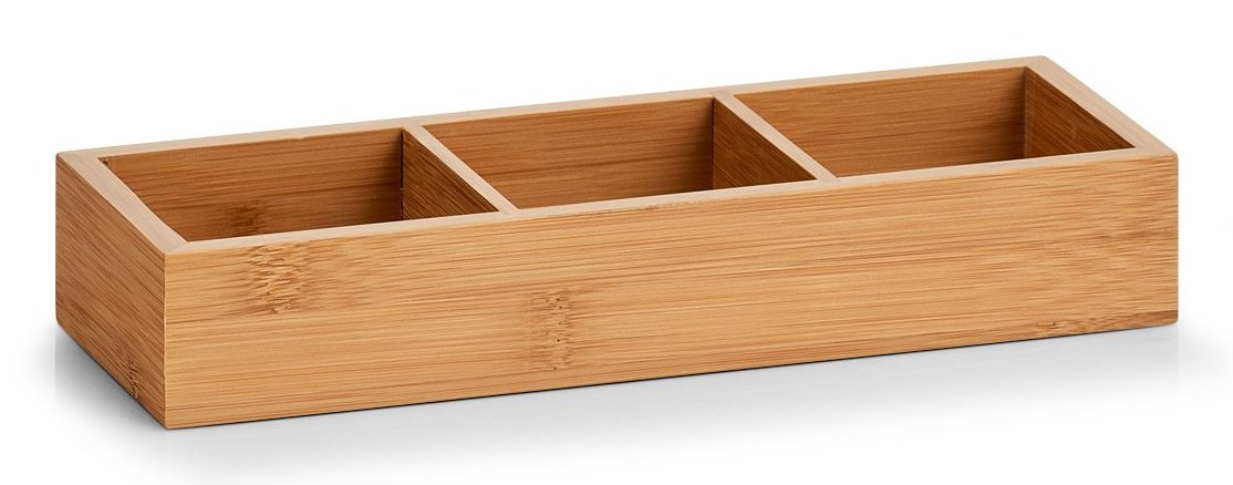 EAN 4003368133355 - Zeller Present 13335 caja de almacenaje Rectangular Bamboo, MDF Natural imagen 1