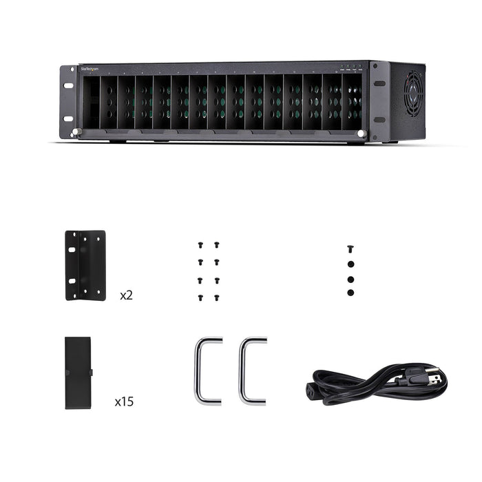EAN 65030917056 - StarTech.com MCM15-MEDIA-CHASSIS chasis de red Negro imagen 7
