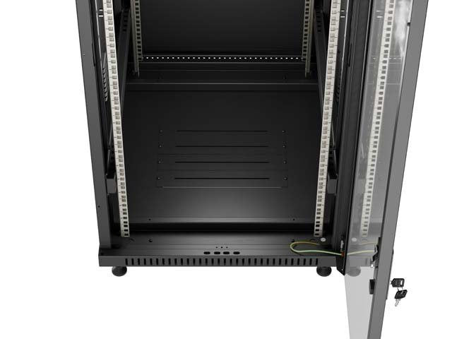 EAN 5901969448283 - Lanberg FF01-6818-12B armario rack 18U Rack o bastidor independiente Negro imagen 10