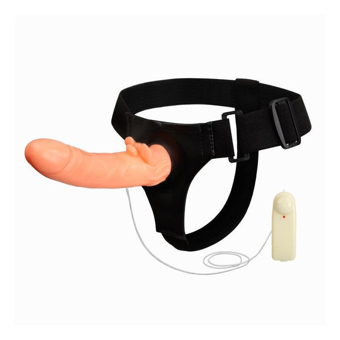 Baile Arnés Con Dildo Y Control Remoto 18 Cm