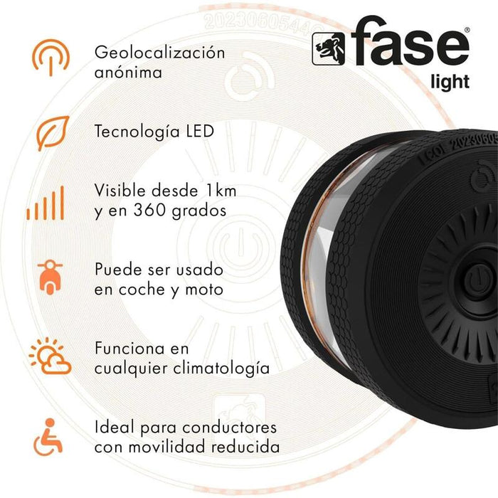 Baliza Faselight Luz De Emergencia Geolocalizada Homologada V16 + Gafas De Regalo