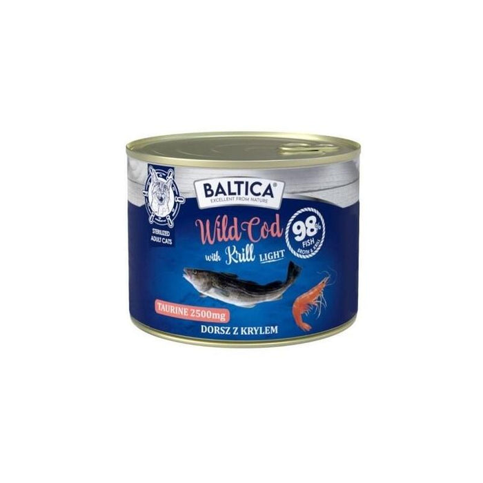 Baltica Excellent Karma Mokra Kot Wild Cod With Krill (Dorsz Z Krylem) Light  185g