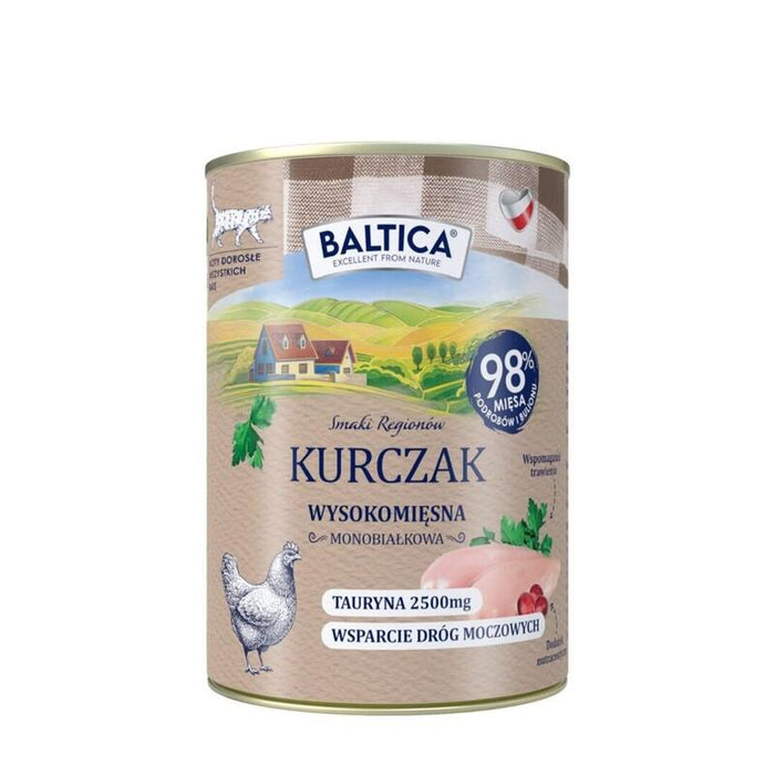 Baltica Flavors Of The Regions Chicken Mono - Comida Húmeda Para Gatos - 400g