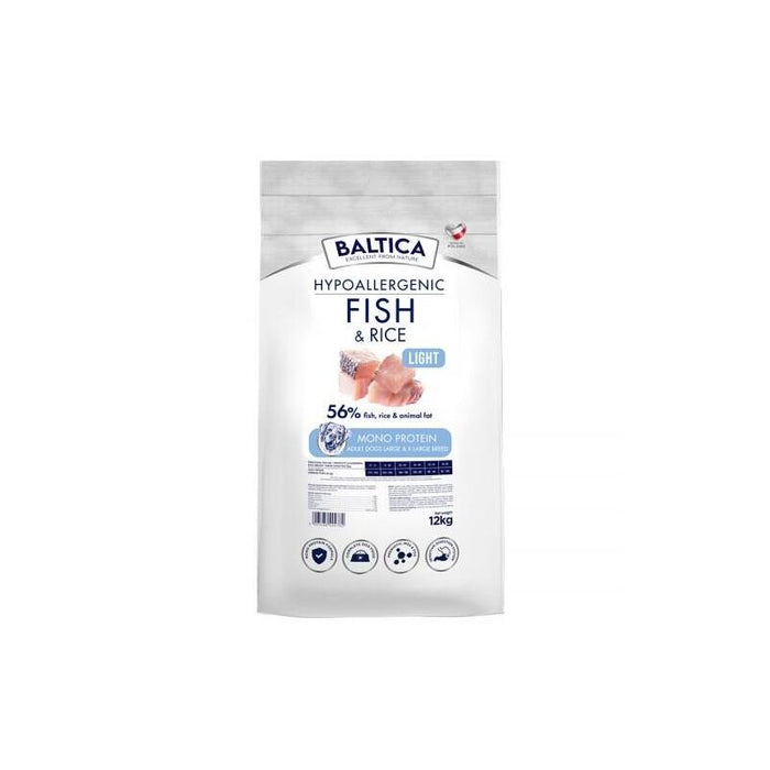 Baltica Nutraceutic Hypoallergenic Fish & Rice Light L / Xl 12kg