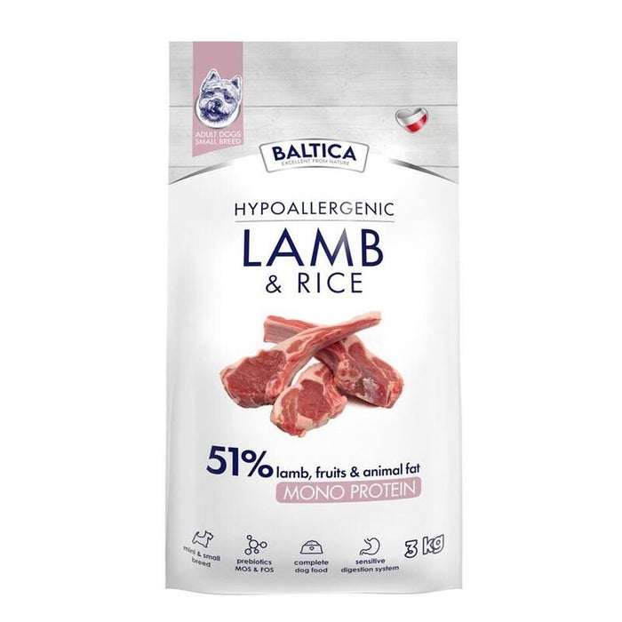 Baltica Nutraceutic Hypoallergenic Lamb & Rice Xs/S  3kg