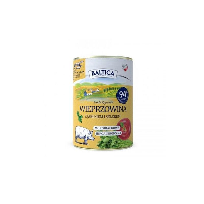 Baltica Smaki Regionów Cerdo Con Manzana - Comida Húmeda Para Perros - 400 G