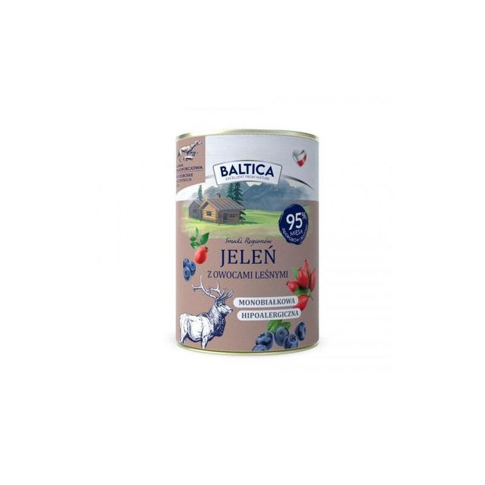 Baltica Smaki Regionów Ciervo Con Frutos Del Bosque - Comida Húmeda Para Perros - 400 G