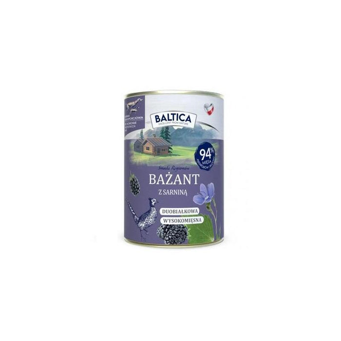 Baltica Smaki Regionów Faisán Con Venado - Comida Húmeda Para Perros - 400 G