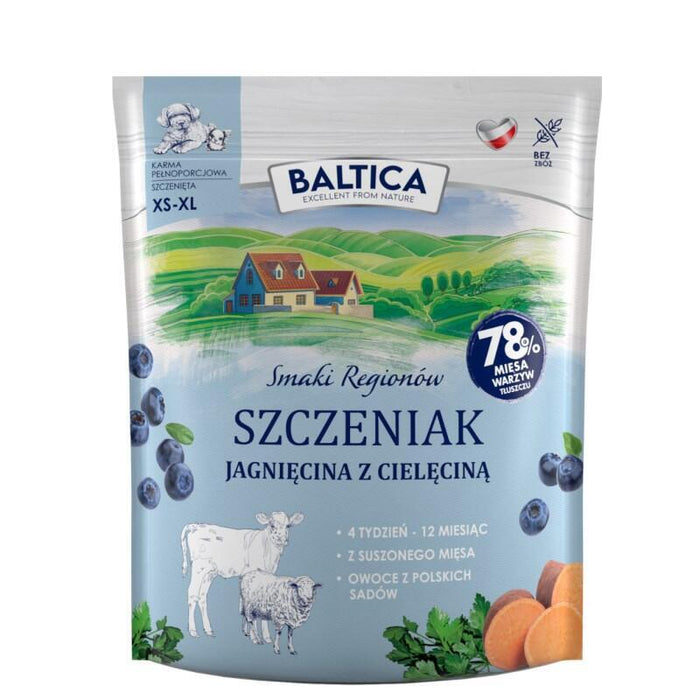 Baltica Smaki Regionów Junior Cordero Con Ternera - Alimento Seco Para Perros - 1 Kg