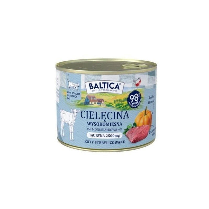Baltica Smaki Regionów Veal - Comida Húmeda Para Gatos - 185g