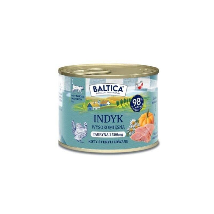 Baltica Smaki Regionów Turkey - Comida Húmeda Para Gatos - 185g