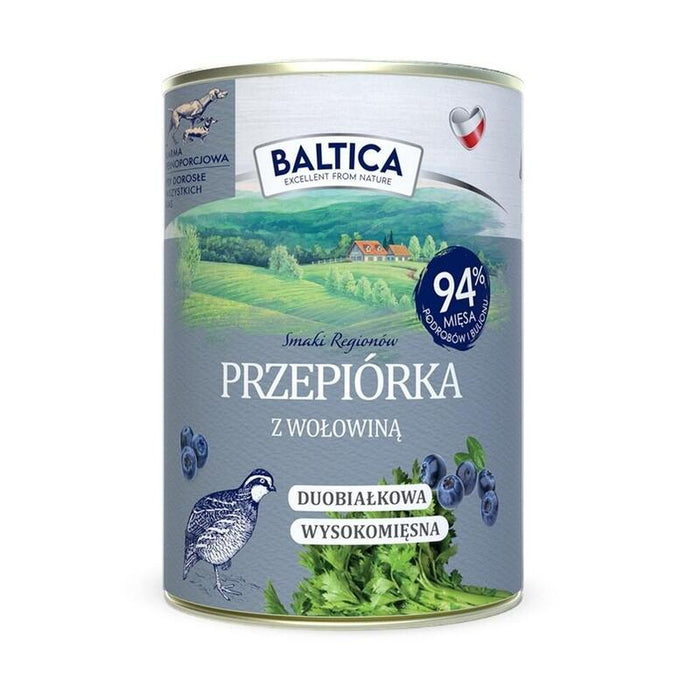 Baltica Smaki Regionów Quail With Beef - Comida Húmeda Para Perros - 400g