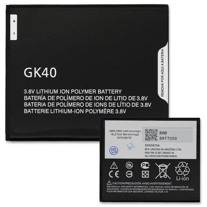 Baq For Motorola Moto G4 Play Moto G5  Replacement Internal Batería Pack Gk40  Baq Para Motorola Moto G4 Play / Moto G5 Rbsku4344