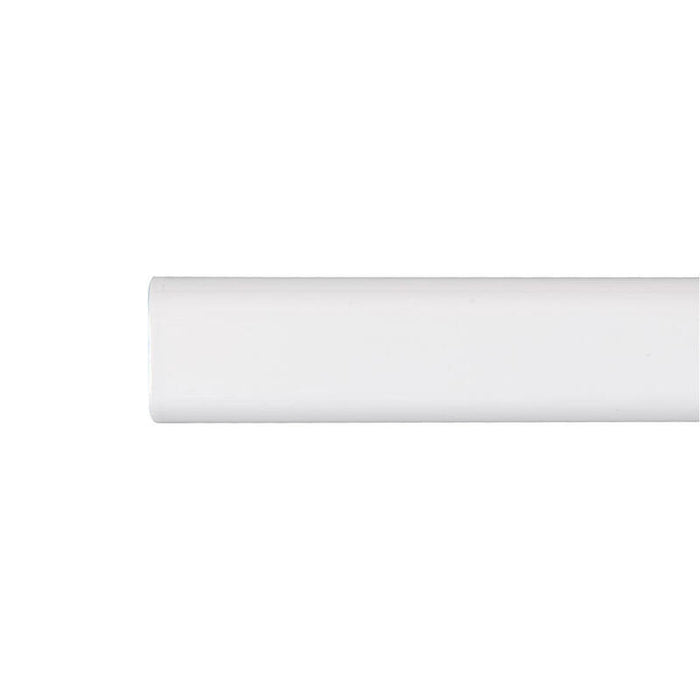 Barra Armario Ovalada Metal Blanco 150cm Cintacor - Storplanet